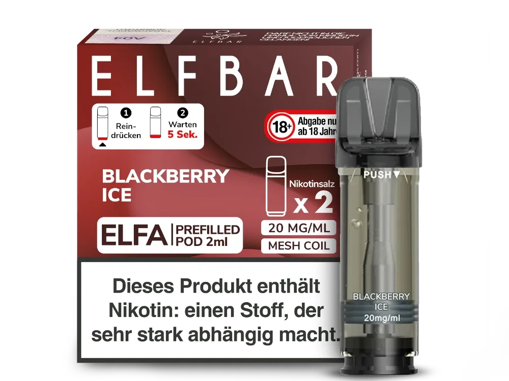 ELFBAR ELFA Pod 2er Pack 20mg/ml - verschiedene Sorten Elfbar